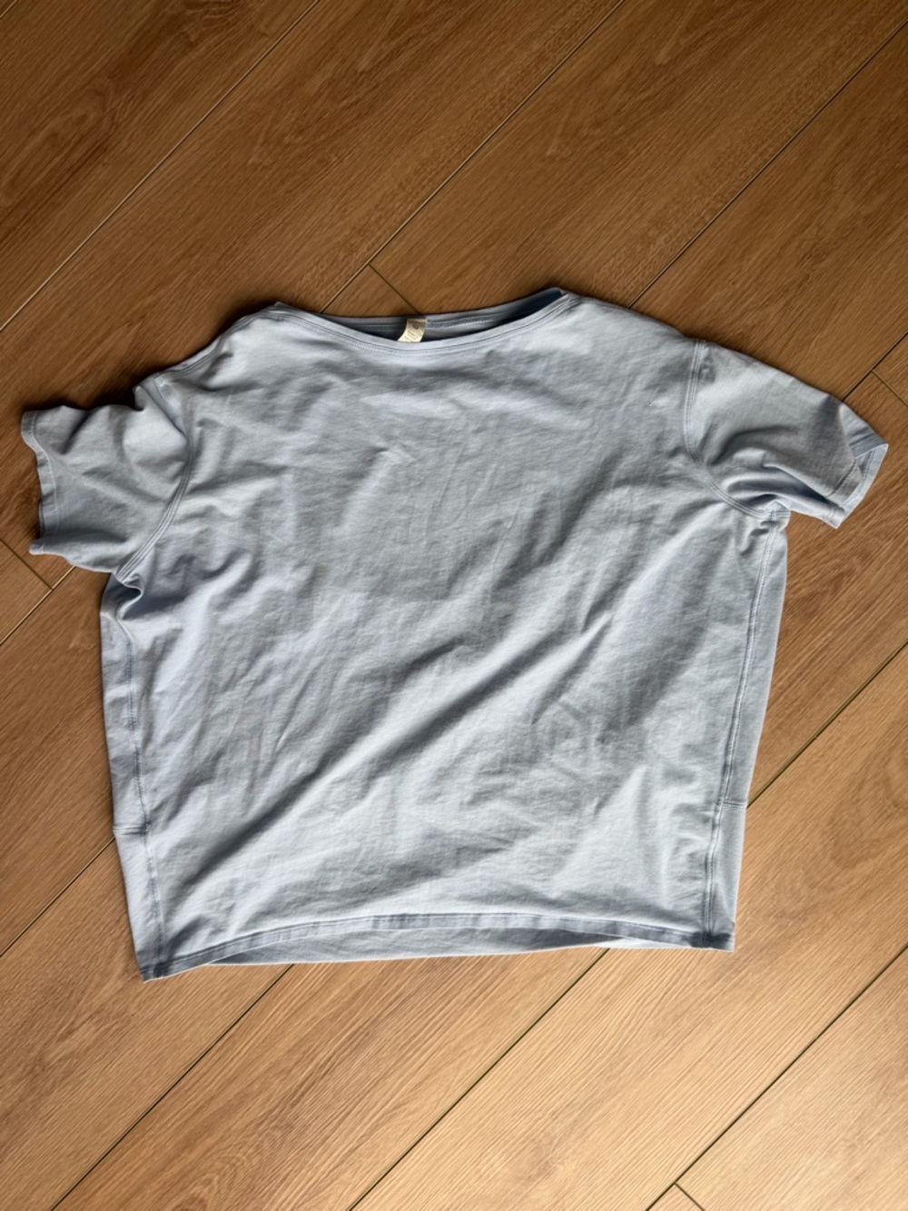 lululemon athletica Light Blue Crew Neck Tee